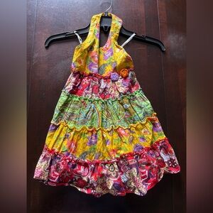 Blueberi Boulevard Paisley Halter Dress